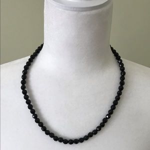 Vintage Hobé Black Crystal Necklace